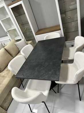 Стіл розкладний TML-896 VETRO 140(200)x90 Імперіал Графіт Чорний фотографія