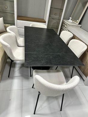 Стіл розкладний TML-896 VETRO 140(200)x90 Імперіал Графіт Чорний фотографія