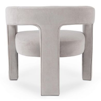 Крісло м'яке MEBEL ELITE LILLE Velvet Сірий фотографія