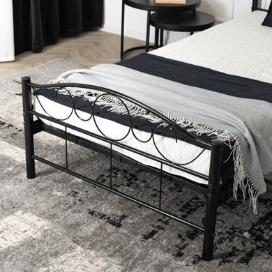 Ліжко металеве GRIFFIN MEBEL ELITE GRIFFIN 90x200 Чорний фотографія