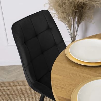 Стул бархатный MEBEL ELITE RIO Velvet, Черный фотография