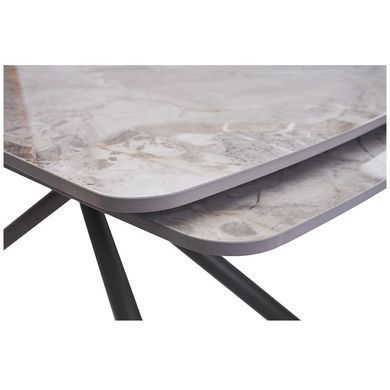 Стол раскладной PALERMO GREY STONE Concepto 140(200)x90 Керамика Глянец Серый фотография