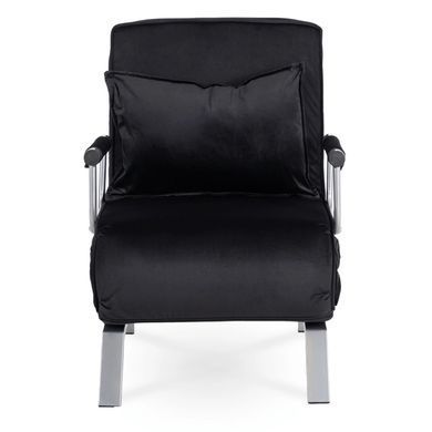 Кресло раскладное MEBEL ELITE BART Velvet&nbsp;Черный фотография