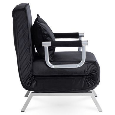 Кресло раскладное MEBEL ELITE BART Velvet&nbsp;Черный фотография