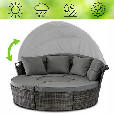 Комплект садових меблів MEBEL ELITE CALIFORNIA Чорний