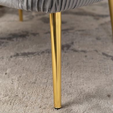Крісло м'яке STELLA Velvet MEBEL ELITE Сірий фотографія