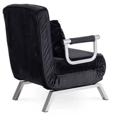 Кресло раскладное MEBEL ELITE BART Velvet&nbsp;Черный фотография