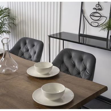 Стул бархатный MEBEL ELITE VIKI Velvet серый фотография
