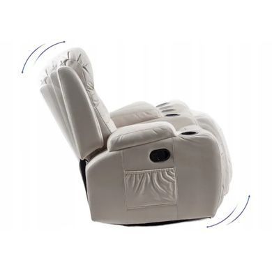 Масажне крісло MEBEL ELITE BOX екошкіра Бежевий фотографія