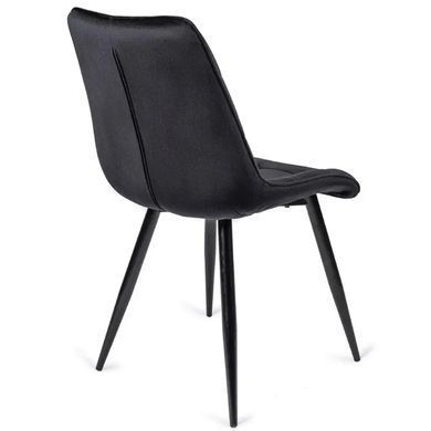 Стул бархатный MEBEL ELITE RIO Velvet, Черный фотография