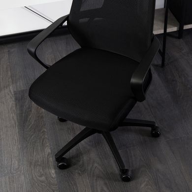 Стілець офісний поворотний MEBEL ELITE STARK Чорний фотографія