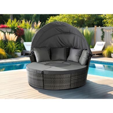 Комплект садових меблів MEBEL ELITE CALIFORNIA Чорний