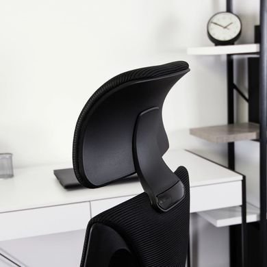 Стілець офісний поворотний MEBEL ELITE STARK Чорний фотографія
