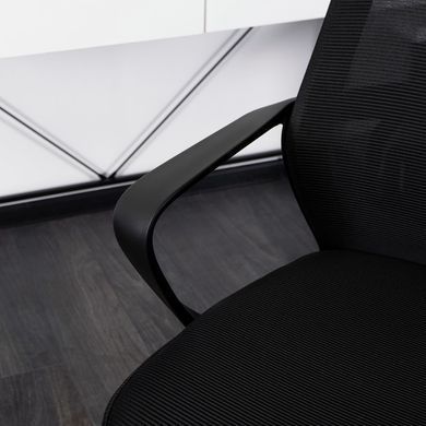 Стілець офісний поворотний MEBEL ELITE STARK Чорний фотографія
