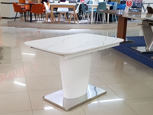 Стол Раскладной DT 874 DAOSUN 120/160x80 Керамика Мрамор Белый фотография