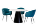 Стіл розкладний TML-655 VETRO 120x120 Білий Мармур