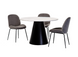 Стіл розкладний TML-655 VETRO 120x120 Білий Мармур