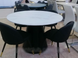 Стіл розкладний TML-655 VETRO 120x120 Білий Мармур