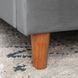 Ліжко оксамитове MEBEL ELITE DENNIS Velvet 120x200 Темно Сірий