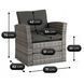 Комплект садових меблів MEBEL ELITE DOVER Сірий