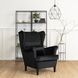 Кресло мягкое бархатное MEBEL ELITE KLARIS 2 Velvet Черный фотография