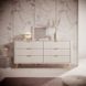 Комод Perfect Home Ланте / Lante з 6 шухлядами і золотими ніжками 6S/163 Беж фотографія