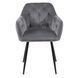 Стул бархатный MEBEL ELITE VIKI Velvet серый