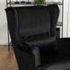 Кресло мягкое бархатное MEBEL ELITE KLARIS 2 Velvet Черный