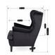 Кресло мягкое бархатное MEBEL ELITE KLARIS 2 Velvet Черный