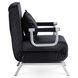 Кресло раскладное MEBEL ELITE BART Velvet&nbsp;Черный
