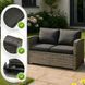 Комплект садових меблів MEBEL ELITE DOVER Сірий