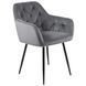 Стул бархатный MEBEL ELITE VIKI Velvet серый