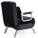 Кресло раскладное MEBEL ELITE BART Velvet&nbsp;Черный