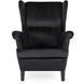 Кресло мягкое бархатное MEBEL ELITE KLARIS 2 Velvet Черный