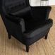 Кресло мягкое бархатное MEBEL ELITE KLARIS 2 Velvet Черный