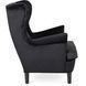 Кресло мягкое бархатное MEBEL ELITE KLARIS 2 Velvet Черный