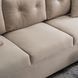 Диван 3-х місний оксамитовий MEBEL ELITE EMIL Velvet 230 см Бежевий