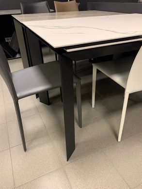 Стол Обеденный VERMONT STATURARIO/BLACK Concepto 120/170x80 Керамика фотография
