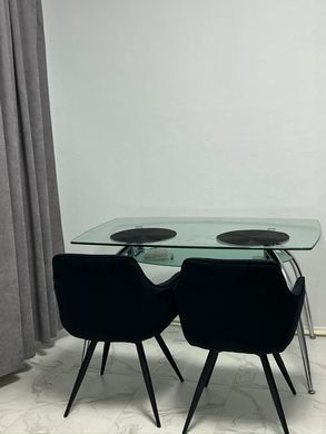 Крісло обертове MANGO Velvet Signal Чорний фотографія