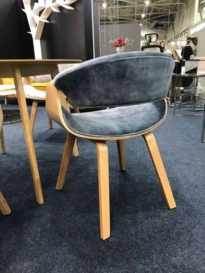 Стул DAKOTA Velvet Signal Морской фотография