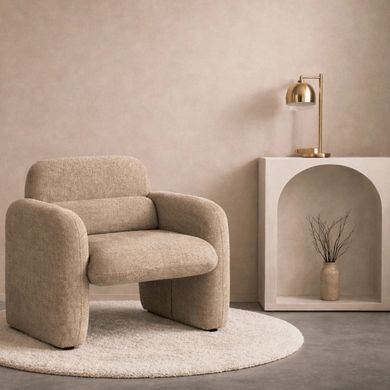 Крісло MEBEL ELITE TOGO Темний Беж фотографія