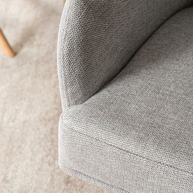 Стілець поворотний MEBEL ELITE BIANCO Сірий фотографія
