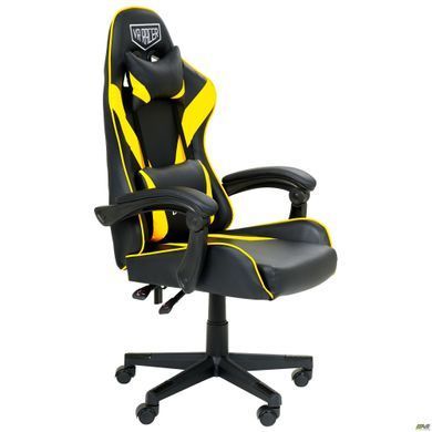 Комп'ютерне крісло VR Racer Dexter Djaks AMF Чорний-жовтий фотографія