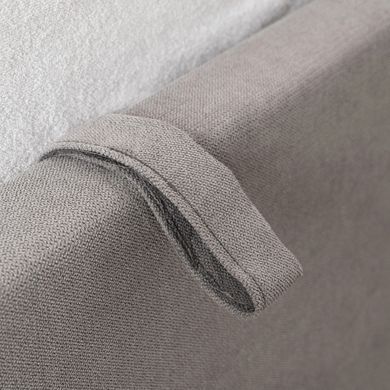 Ліжко двоспальне MEBEL ELITE MARSYLIA 160x200 см Сірий фотографія