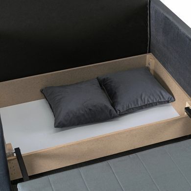 Набір з 2х розкладних крісел MEBEL ELITE VERO 2, 126 см Сірий / велюр фотографія