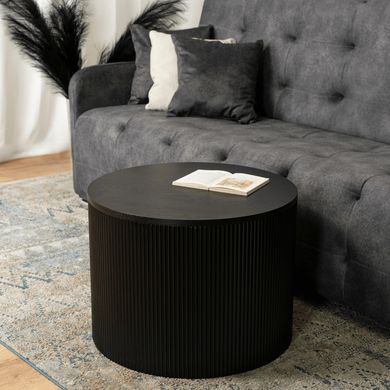 Журнальний столик HOPE MEBEL ELITE 60x60 Чорний фотографія