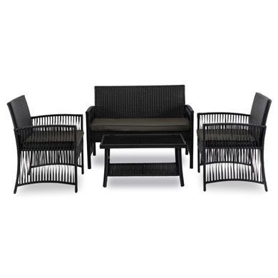 Комплект садових меблів MEBEL ELITE FILADELFIA Чорний