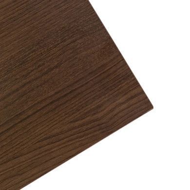 Письмовий стіл MEBEL ELITE CASS 120 см, коричневий / чорний фотографія