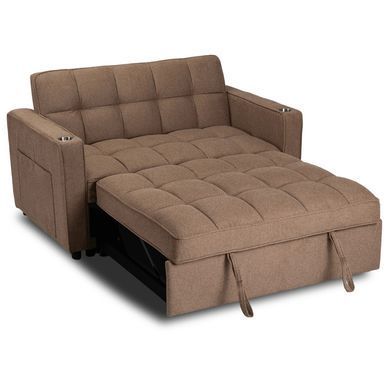 Кресло раскладное MEBEL ELITE ASTER Коричневый фотография