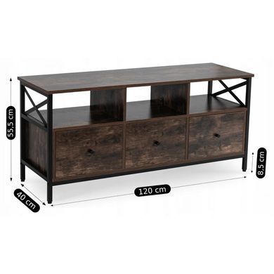 ТВ Тумба MEBEL ELITE ZONE 120 Дуб Рустик фотография